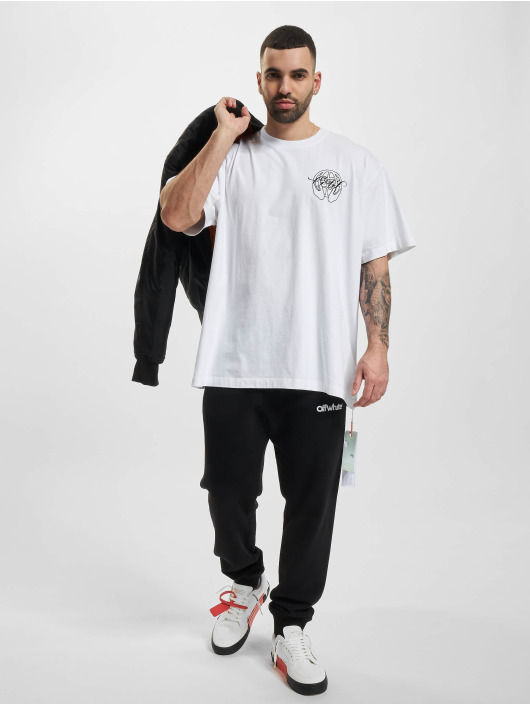 Off-White Trika Hand Over Arrow bílý