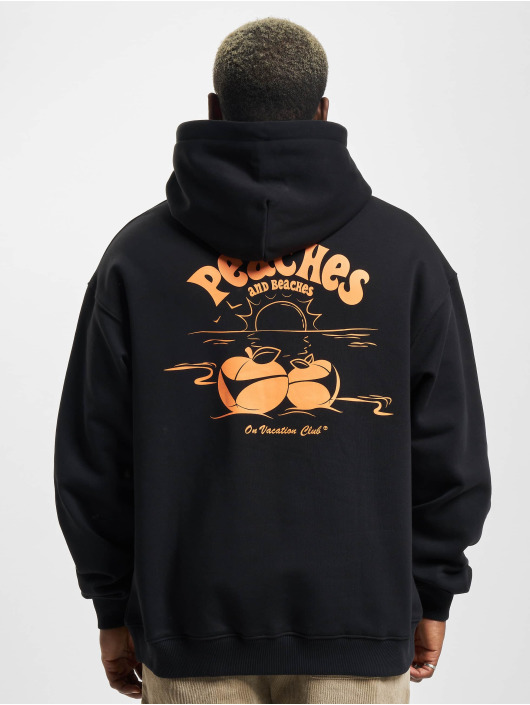 On Vacation Hoody Peaches And Beaches zwart