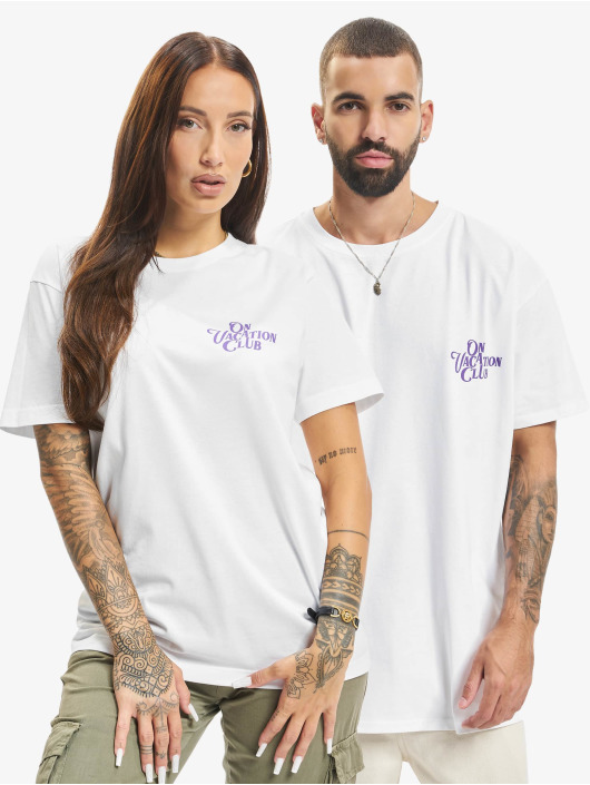 On Vacation T-shirt Calligraphy bianco