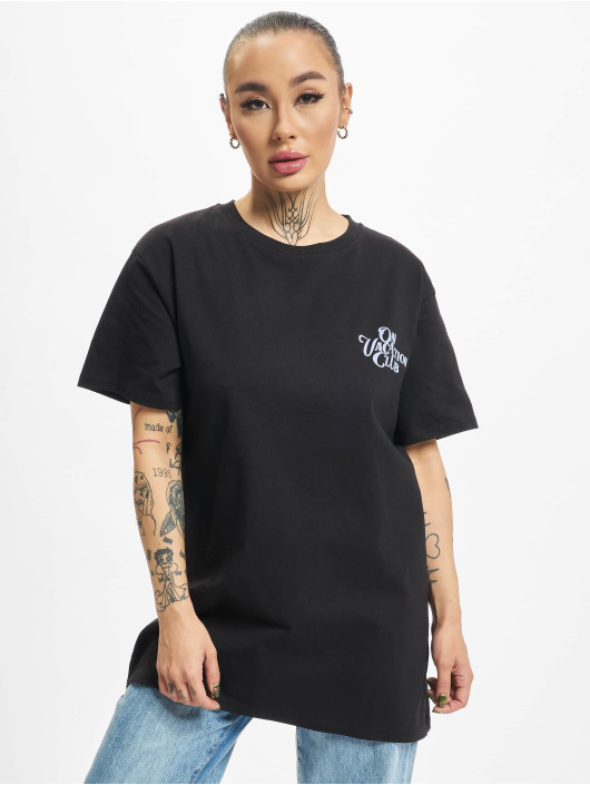 On Vacation t-shirt Calligraphy zwart