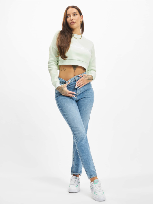 On Vacation trui Ladies  Bubbly Do Nothing Club Cropped groen