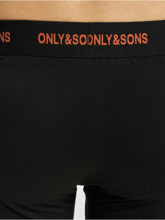 Only & Sons Boksershorts Fitz Colour Logo Trunk 3 Pack sort