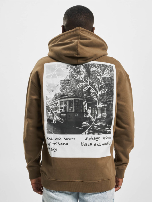 Only & Sons Hoodie Fabian City Photoprint brown