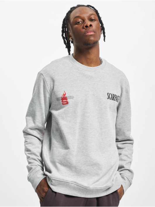 Only & Sons Herren Pullover Dylan Scarface Crew in grau