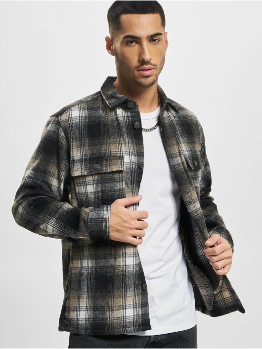 Only & Sons Shirt Baz Brush Check grey