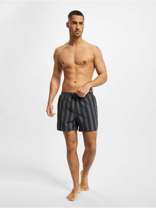 Only & Sons Short de bain Ted Stripe noir