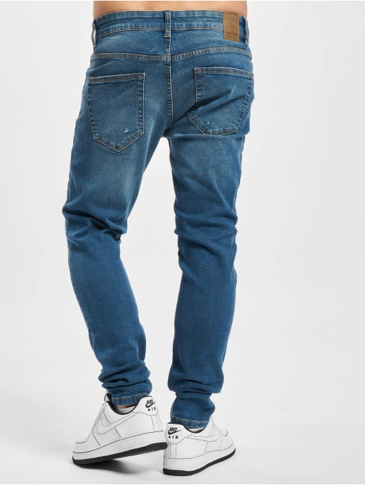 Only & Sons Skinny Jeans Onswarp Life Damage PK 9625 niebieski