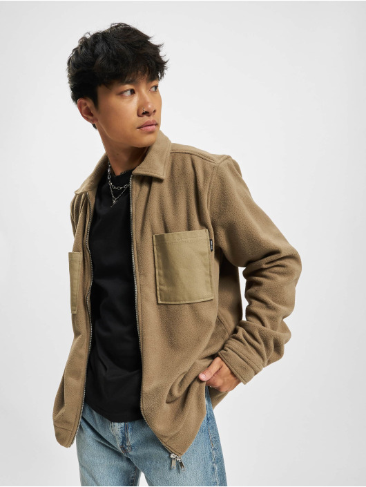Only & Sons Skjorte Tim Fleece Zip brun