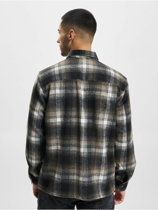 Only & Sons Skjorte Baz Brush Check grå
