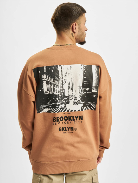 Only & Sons Sweat & Pull Toby City Print brun