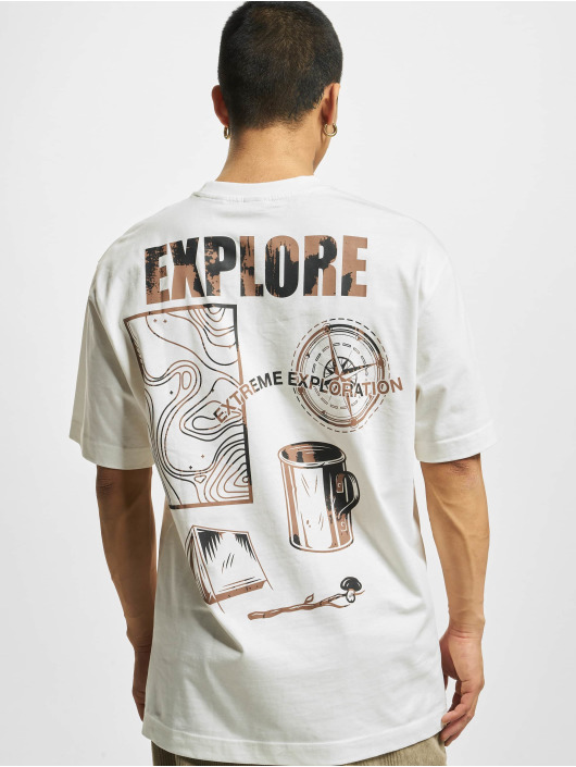 Only & Sons T-Shirt Fred Explore Print blanc