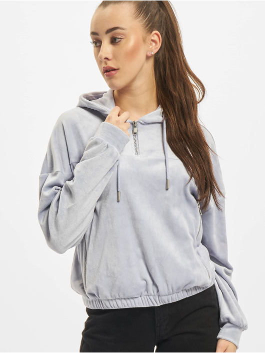 Only Bluzy z kapturem Rebel L/S Half niebieski