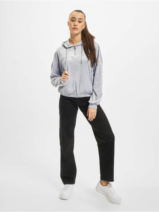 Only Bluzy z kapturem Rebel L/S Half niebieski