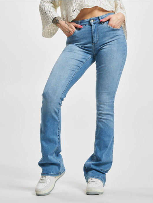 Only Damen Bootcut Onlblush Life Flared Bootcut Jeans Light in blau 968131