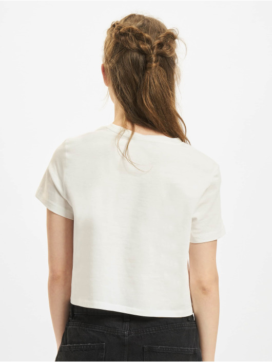 Only Camiseta May Cropped Knot blanco