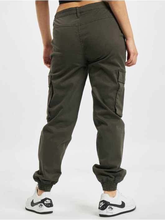 Only Cargo Tiger Life Mid Waist green