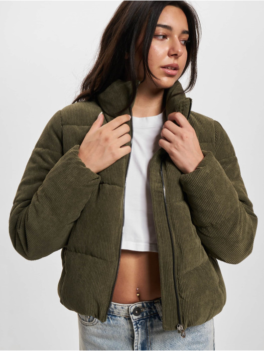 Only Gewatteerde jassen Newdolly Corduroy groen
