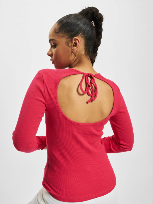 Only Langærmede Nulan Open Back pink