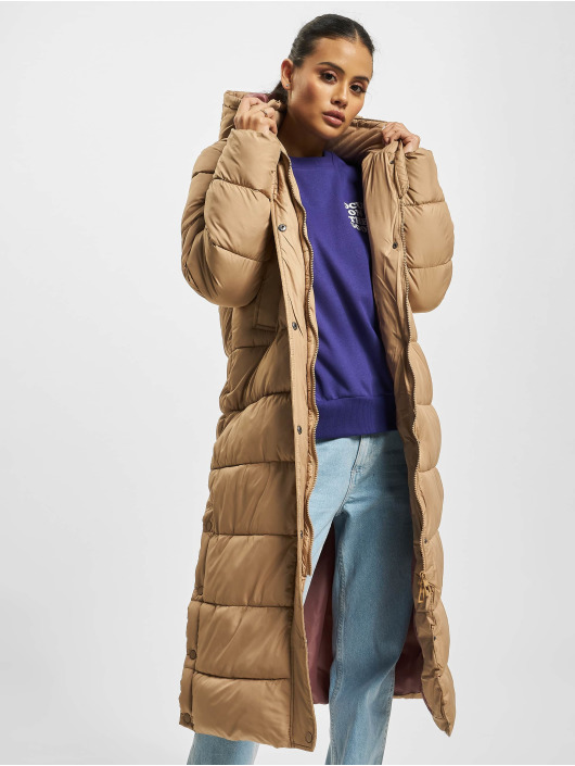 Only Manteau Cammie X Long Quilted brun