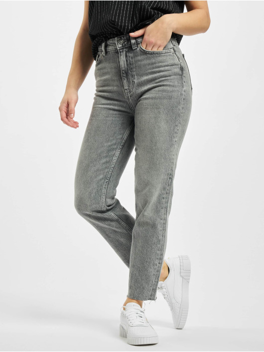 Only Mom Jeans onlEmily Life High Waist Noos grey