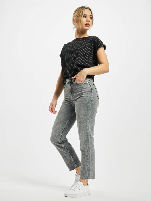 Only Mom Jeans onlEmily Life High Waist Noos grey
