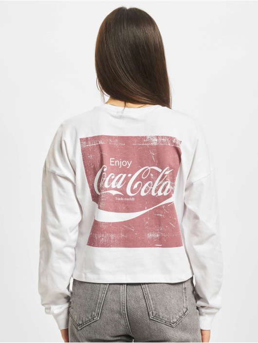 Only Pitkähihaiset paidat Coca Cola valkoinen
