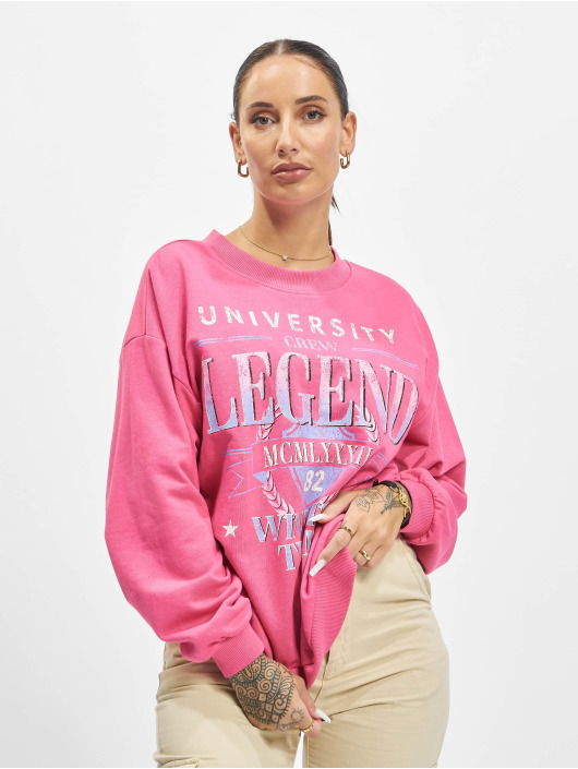 Only Pullover Luna L/S University Box pink