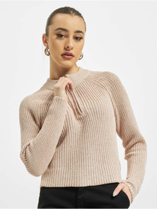 Only Pullover onlJuna Life Zip Knit rose
