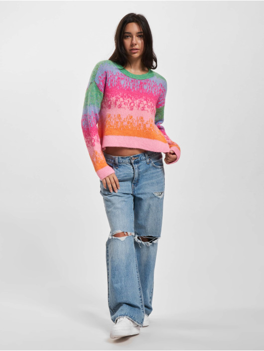 Only Puserot Gita O Neck Knit purpuranpunainen