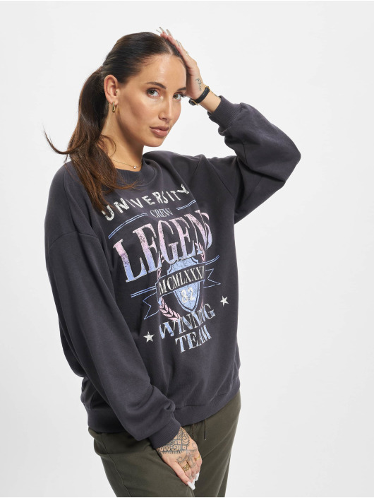 Only Sweat & Pull Luna L/S University Box noir