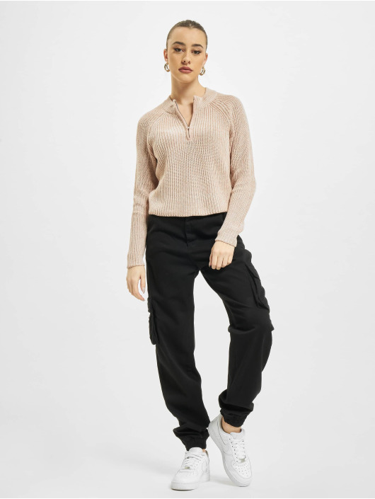 Only Sweat & Pull onlJuna Life Zip Knit rose