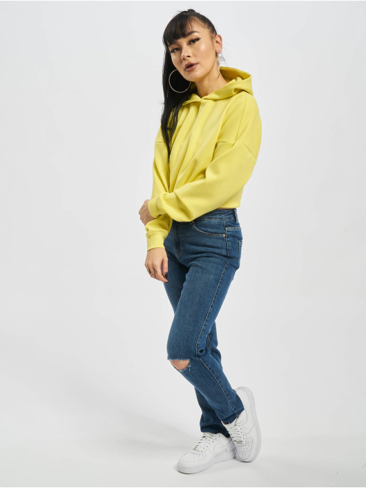 Only Sweat capuche onlNeon jaune
