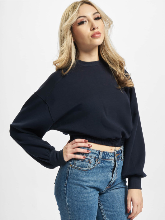 Only Swetry Onlscarlett Cropped niebieski