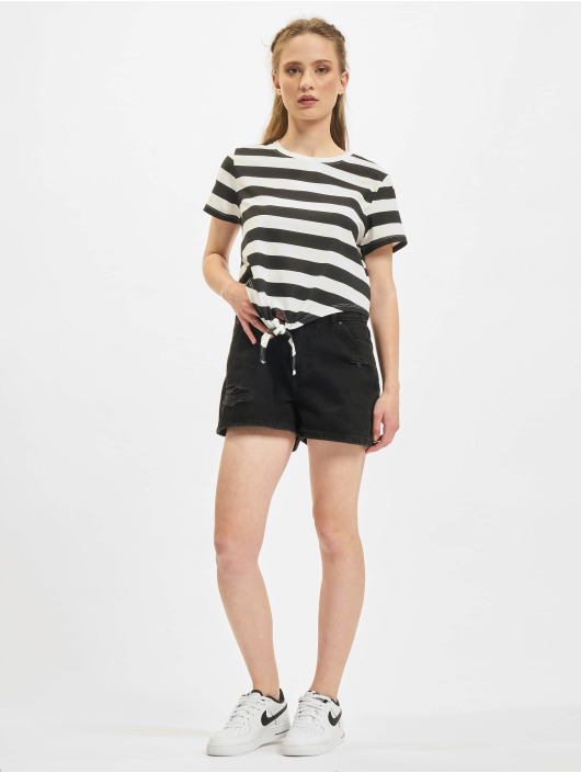 Only T-paidat May Cropped Knot Stripe musta