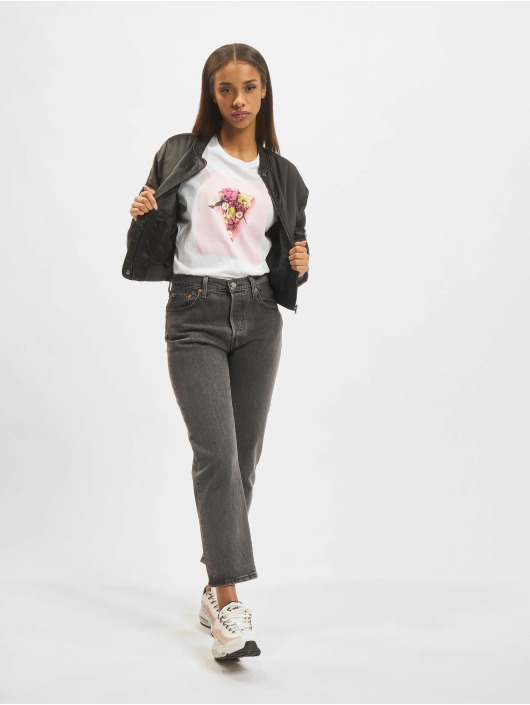 Only T-paidat Hazel Oversize Food valkoinen