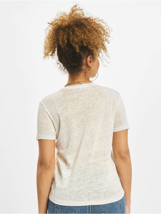 Only T-Shirt onlPatrice Linen Denim blanc