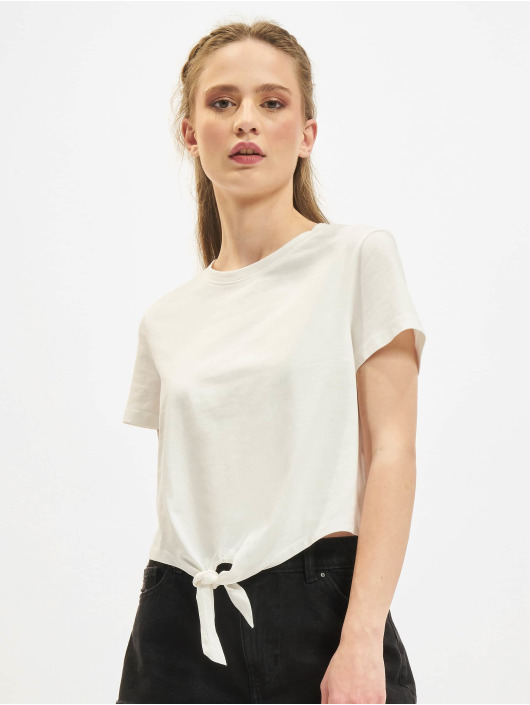 Only T-Shirt May Cropped Knot blanc