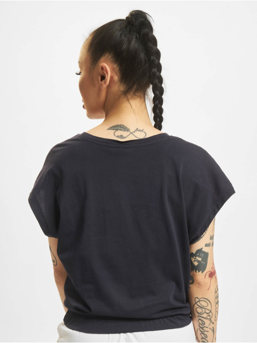 Only t-shirt Plain Cropped blauw