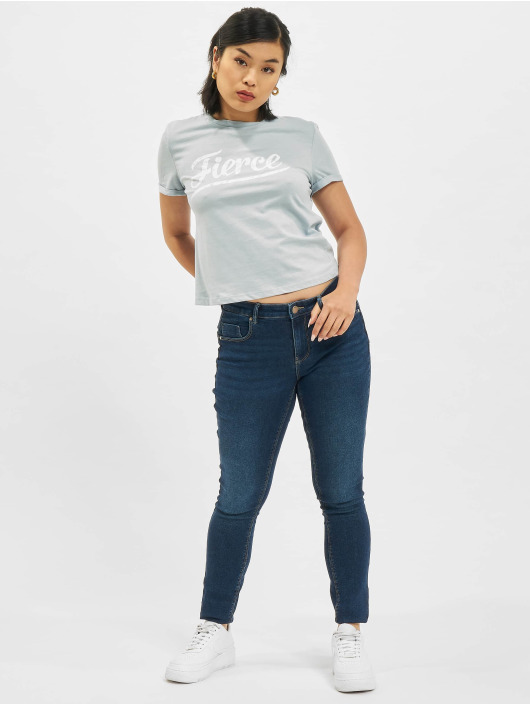 Only T-Shirt Only onlMolly Life Text Box bleu