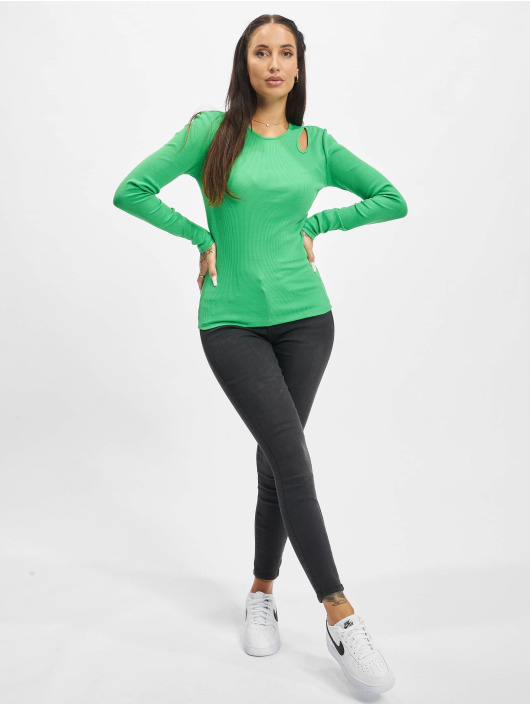Only T-Shirt manches longues Ina L/S Cut Out Top Box Jrs vert