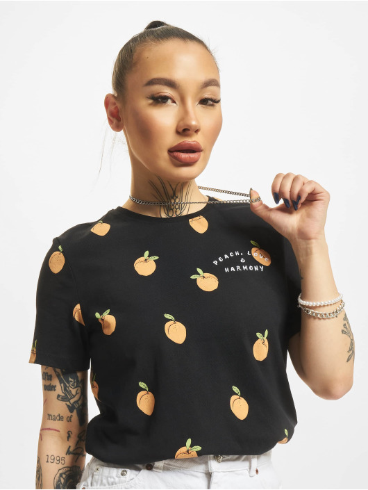 Only T-shirt Kimmy Peach nero