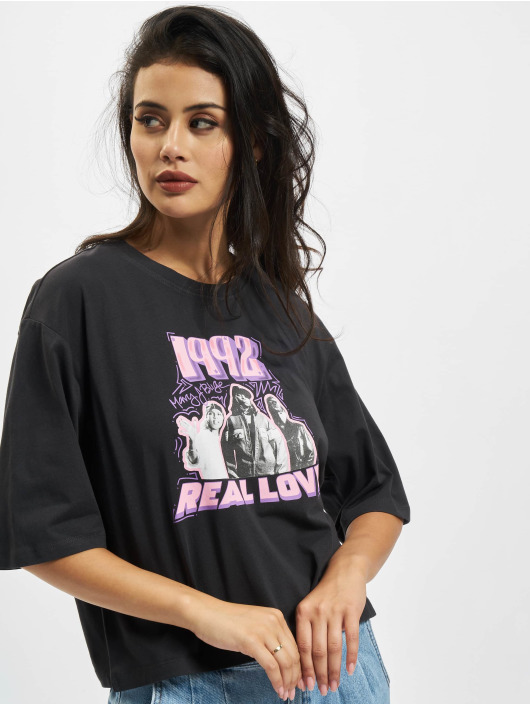Only T-Shirt 1992 Real Pink Love noir