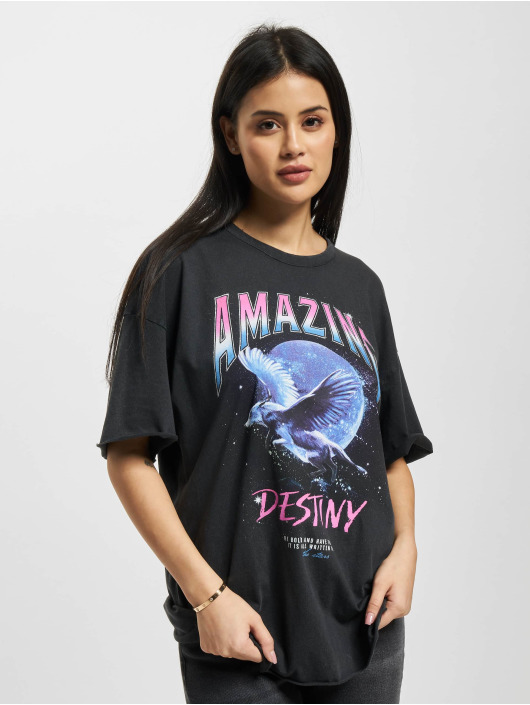 Only T-Shirt Lucy Oversize Wolf noir