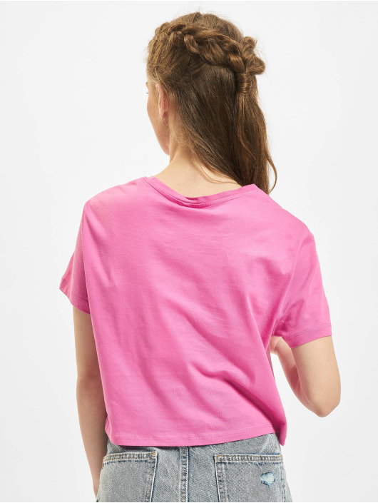 Only T-shirt May Cropped Knot rosa