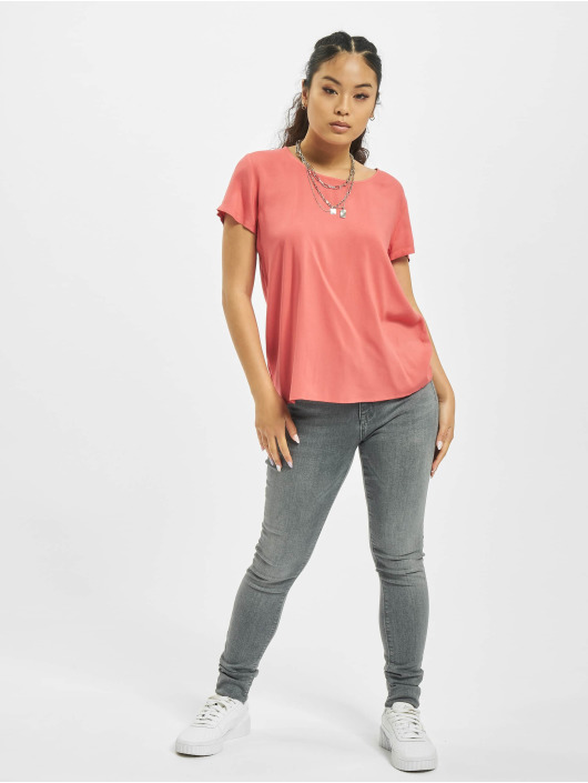 Only T-Shirt onlFirst One Life Solid Noos rouge