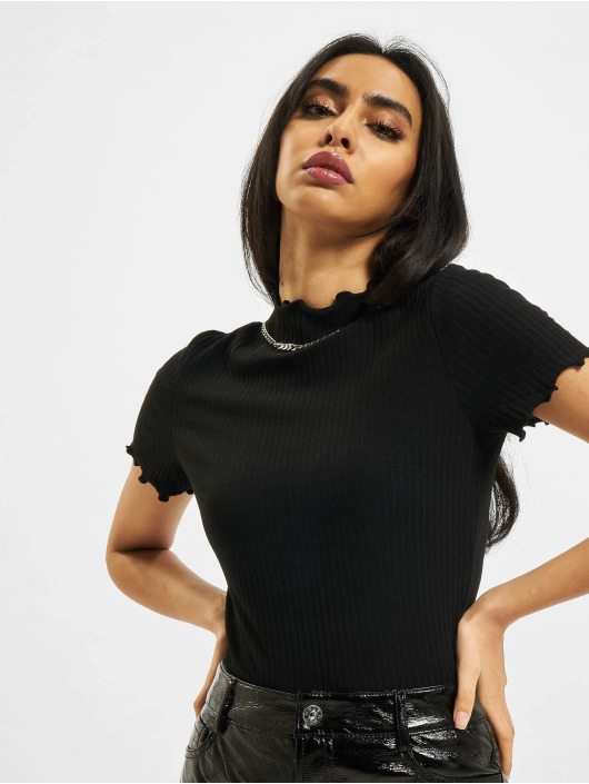 Only T-Shirty onlEmma Highneck czarny