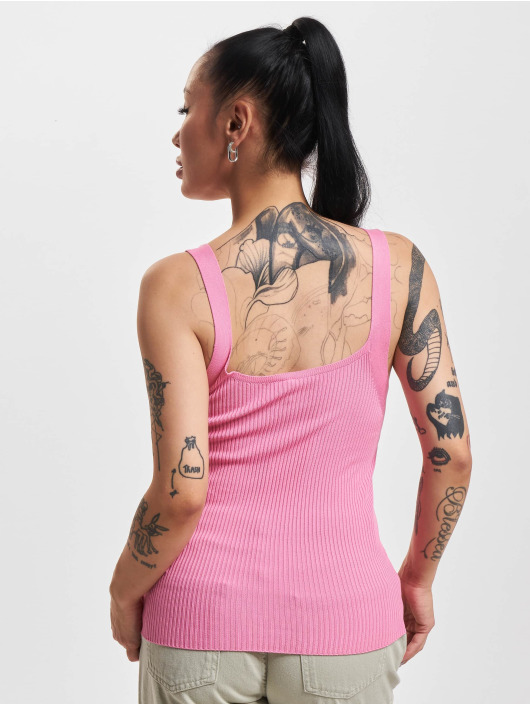 Only Top Lula Embroidered Knit pink