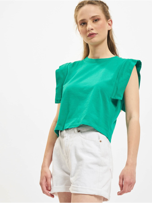 Only Top Vivi Squared Cropped verde