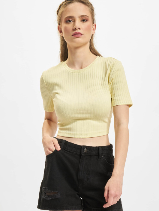 Only Top Lea Open Back yellow