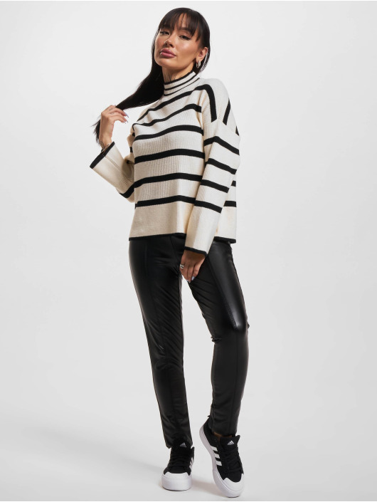 Only trui Ibi L/S Highneck Knit beige